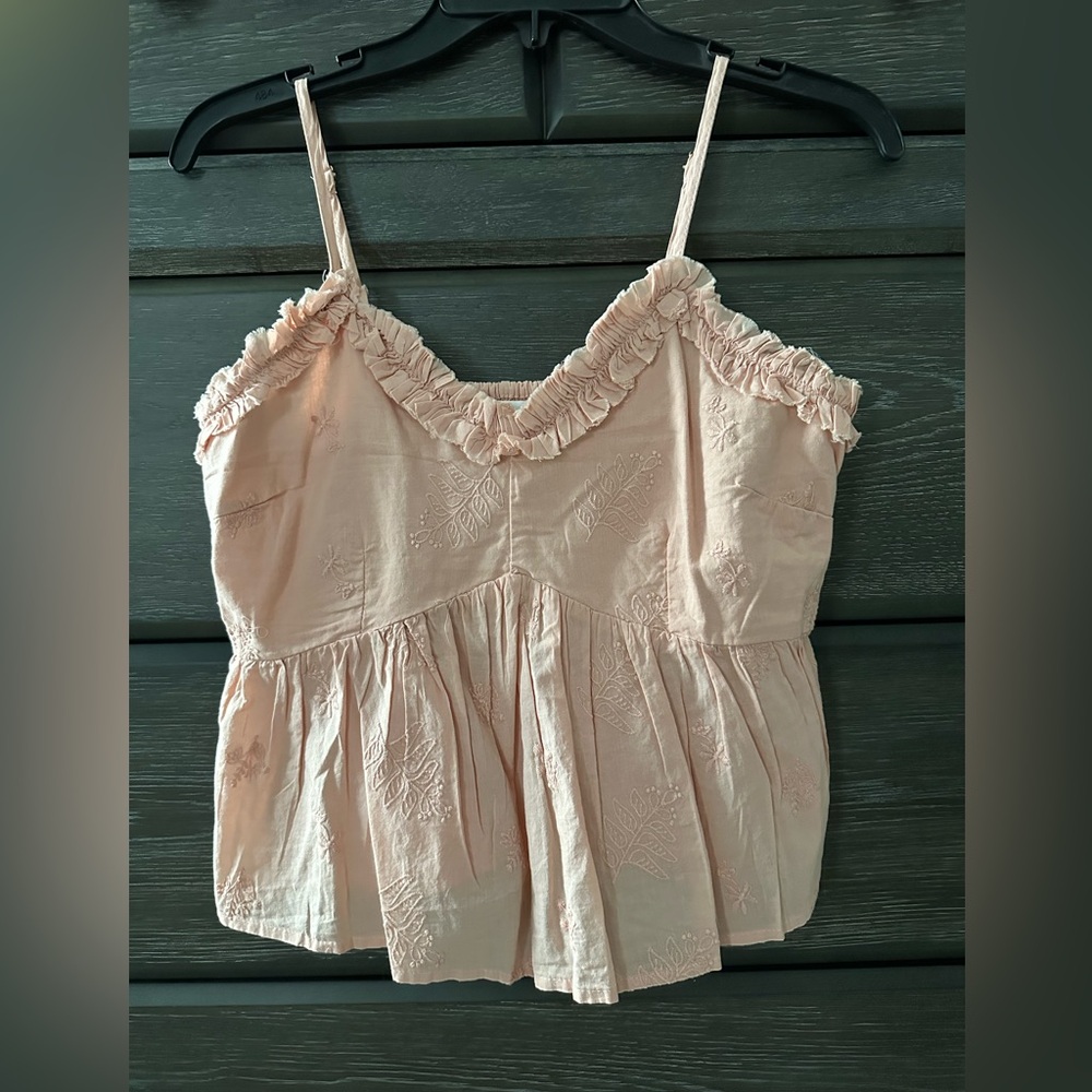 Elegant Pink Ruffled Women's Top